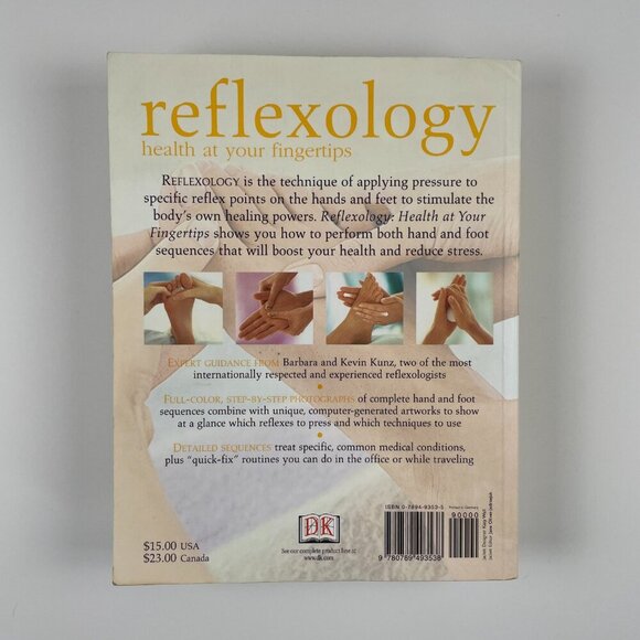 📚 3/$25 Reflexology: Health at Your Finger Tips by Barbara & Kevin Kunz - Picture 2 of 9